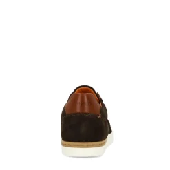 Manfield Bruine suède sneakers^Heren Sneakers