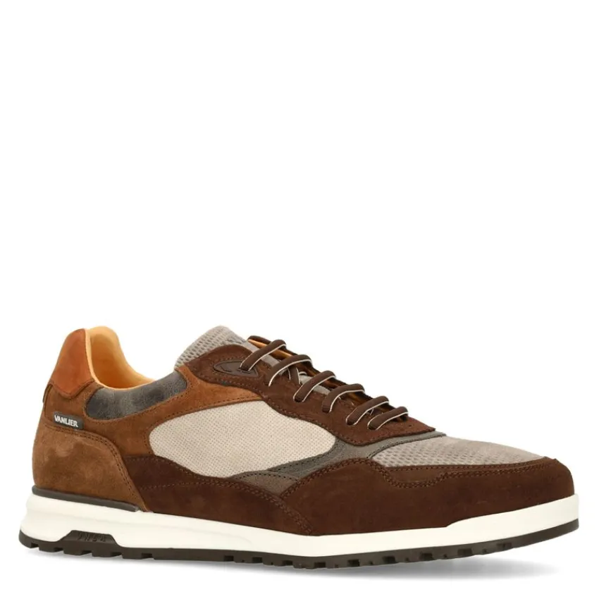Van Lier Bruine suède sneakers^Heren Sneakers