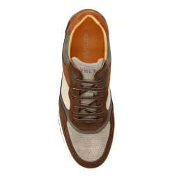 Van Lier Bruine suède sneakers^Heren Sneakers
