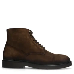 Manfield Bruine suède veterboots^Heren Boots