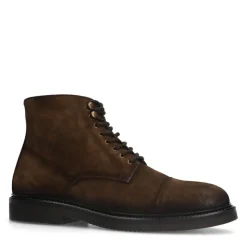 Manfield Bruine suède veterboots^Heren Boots