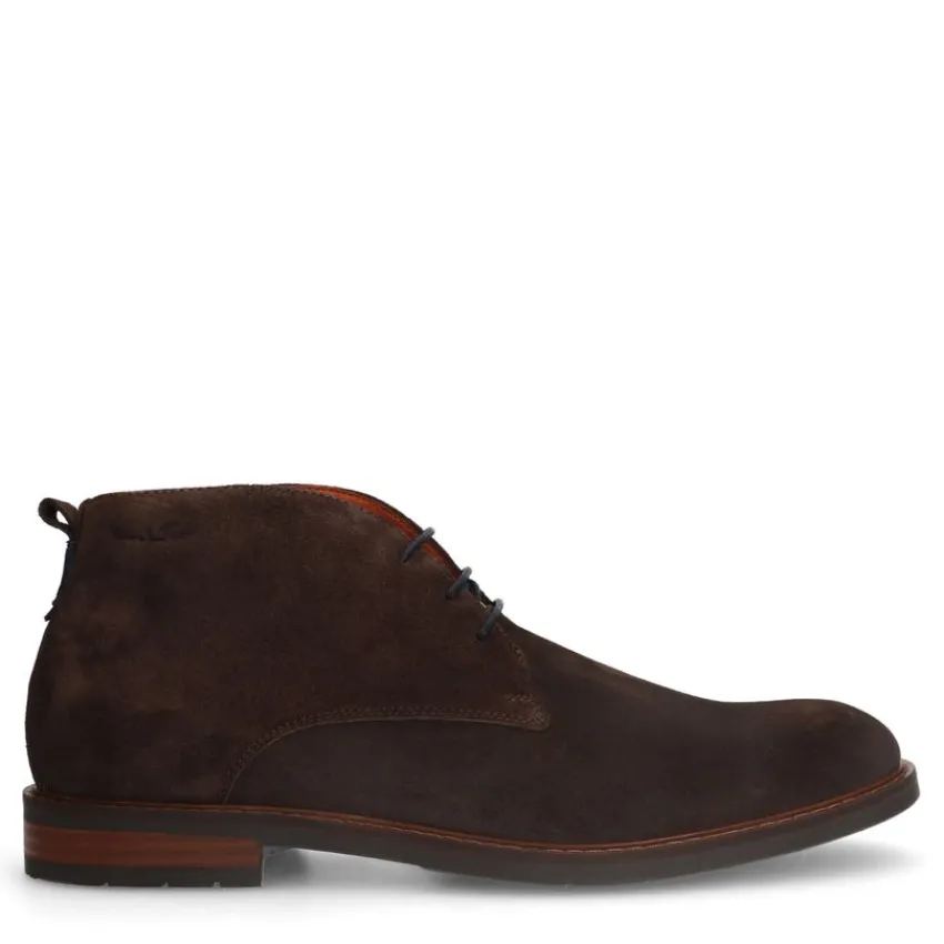 Van Lier Bruine suède veterboots^Heren Boots