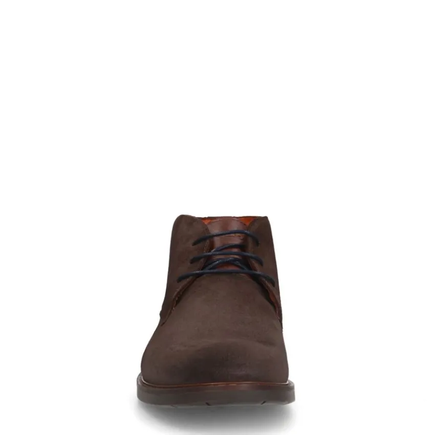 Van Lier Bruine suède veterboots^Heren Boots