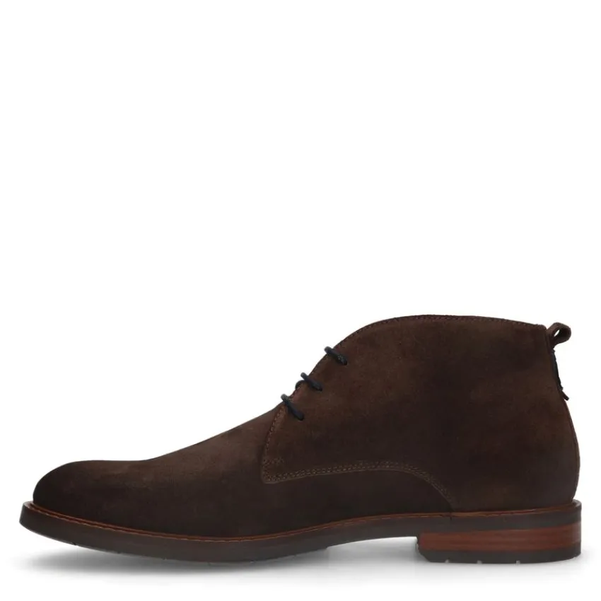 Van Lier Bruine suède veterboots^Heren Boots