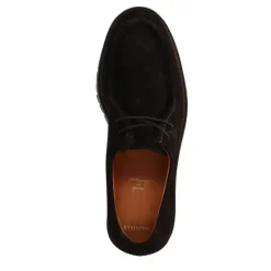 Manfield Bruine suède veterschoenen^Heren Veterschoenen