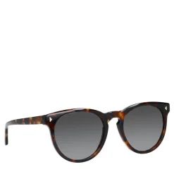 Manfield Bruine zonnebril met print en blauwe glazen^ Zonnebrillen