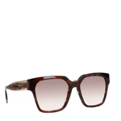 Manfield Bruine zonnebril met print^ Zonnebrillen