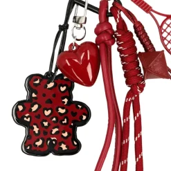 Manfield Burgundy bag charms^ Bag Charms