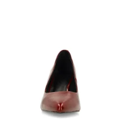 Manfield Burgundy lakleren pumps^DAMES Pumps
