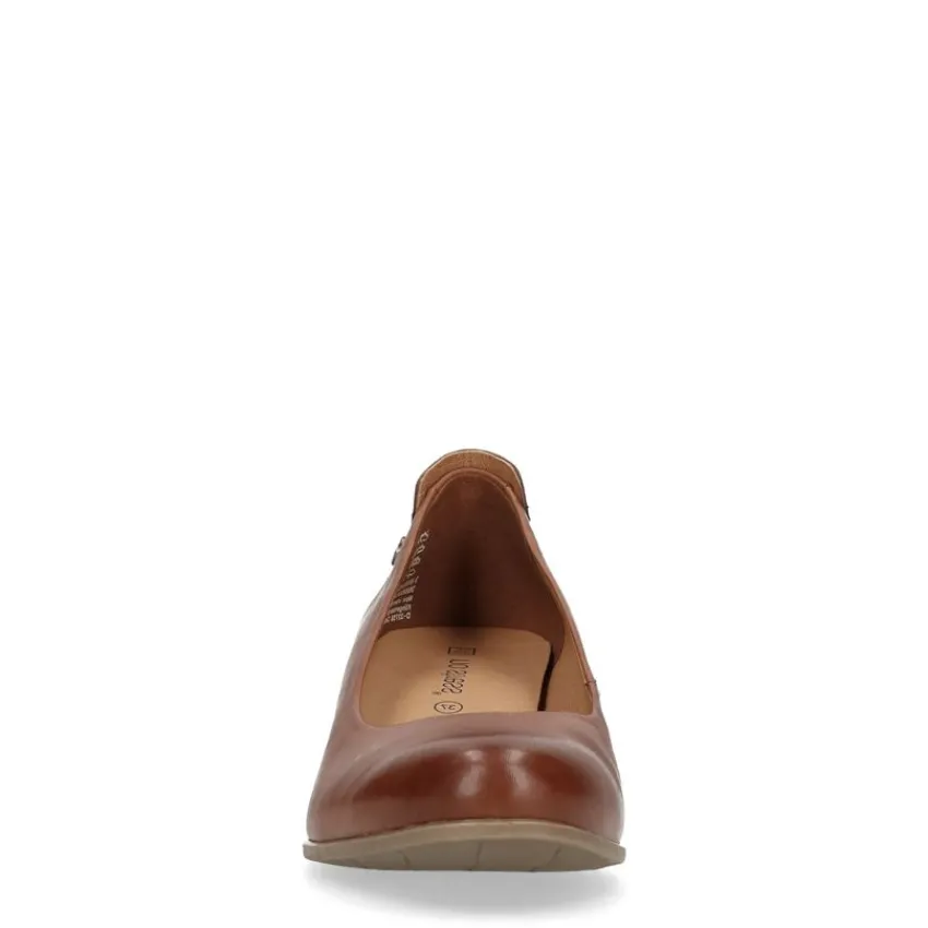 No Stress Cognac bruine pump met lage hak^DAMES Pumps
