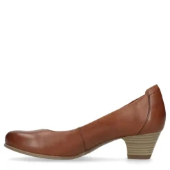No Stress Cognac bruine pump met lage hak^DAMES Pumps