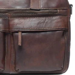 Manfield Cognac laptoptas 16 inch^ Laptoptassen