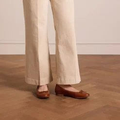 No Stress Cognac leren ballerina's^DAMES Loafers