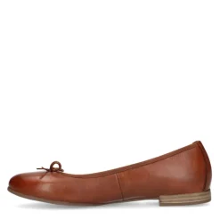 No Stress Cognac leren ballerina's^DAMES Loafers