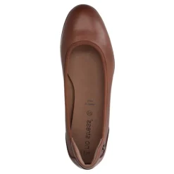 No Stress Cognac leren ballerina's^DAMES Loafers