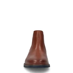 Van Lier Cognac leren chelsea boots^Heren Boots