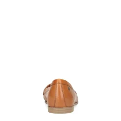 No Stress Cognac leren loafers^DAMES Loafers