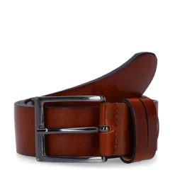Manfield Cognac leren riem^ Riemen
