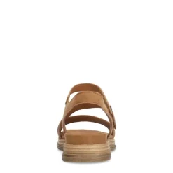 No Stress Cognac leren sandalen^DAMES Sandalen