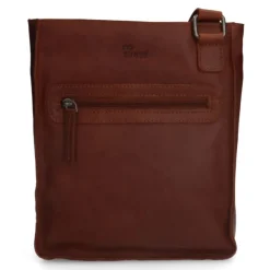 No Stress Cognac leren schoudertas^Heren Heren Tassen|Schoudertassen