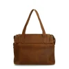No Stress Cognac leren schoudertas^ Schoudertassen