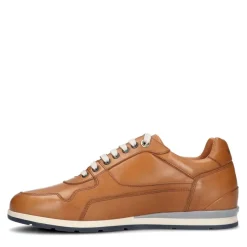 Van Lier Cognac leren sneakers^Heren Sneakers