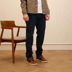 No Stress Cognac leren sneakers^Heren Sneakers