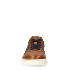 No Stress Cognac leren sneakers^Heren Sneakers