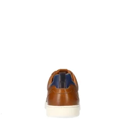 No Stress Cognac leren sneakers^Heren Sneakers