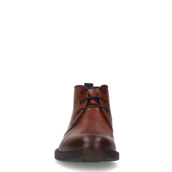 Van Lier Cognac leren veterschoenen^Heren Veterschoenen