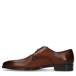 Heritage Cognac leren veterschoenen^Heren Veterschoenen
