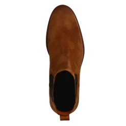 Van Lier Cognac suède chelsea boots^Heren Boots