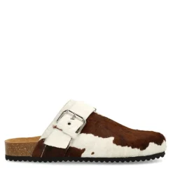 Manfield Cow clogs met gesp^DAMES Loafers
