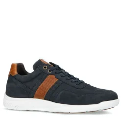 No Stress Donkerblauwe lage sneakers^Heren Sneakers