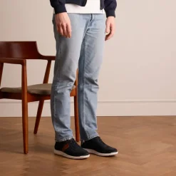 No Stress Donkerblauwe lage sneakers^Heren Sneakers