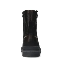 Manfield Donkerbruine leren boots^Heren Boots