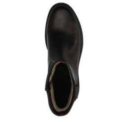 Manfield Donkerbruine leren boots^Heren Boots