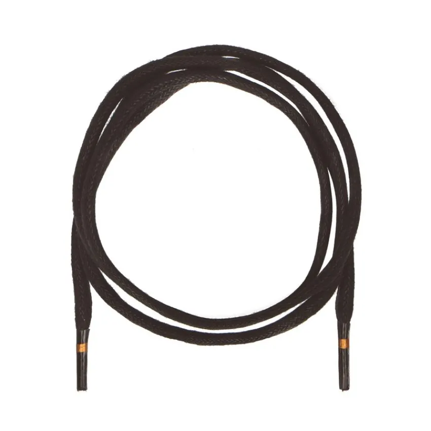 Manfield Donkerbruine ronde schoenveters waxed (90 cm)^ Overig