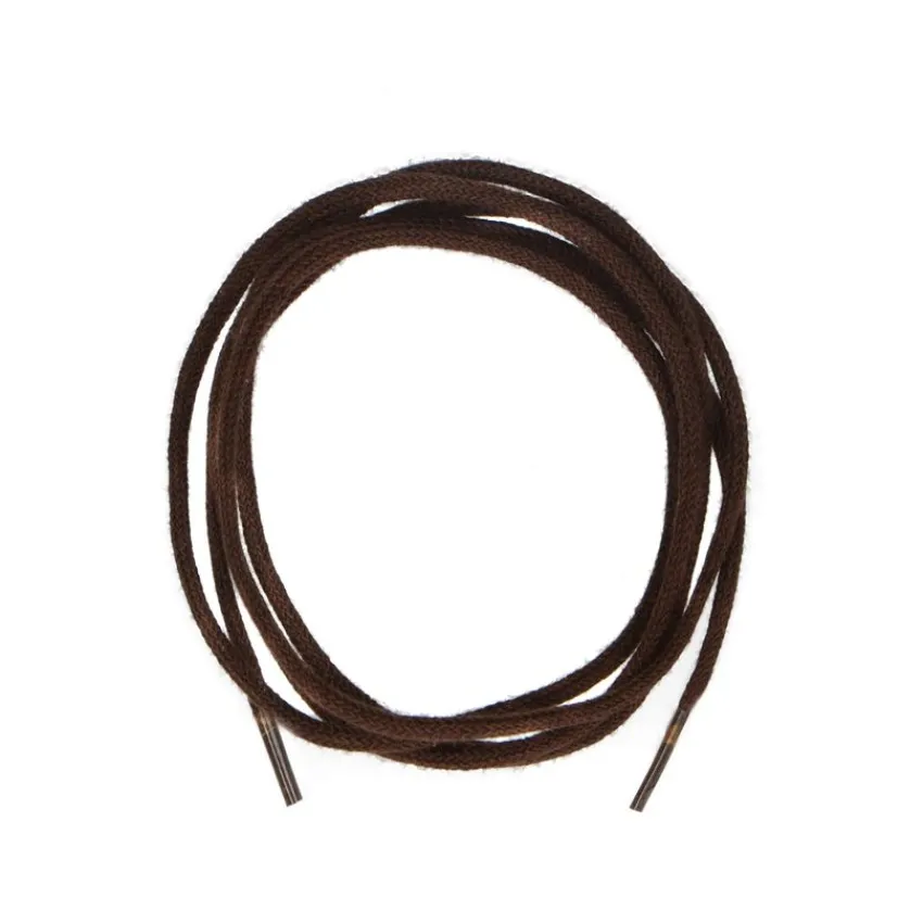 Manfield Donkerbruine schoenveters rond (90 cm)^ Overig