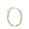 Manfield Gouden armband met hartjes detail^ Sieraden