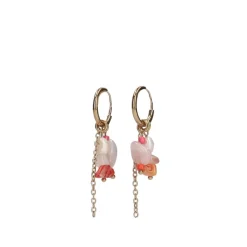 Manfield Gouden hangers met steentjes^ Sieraden