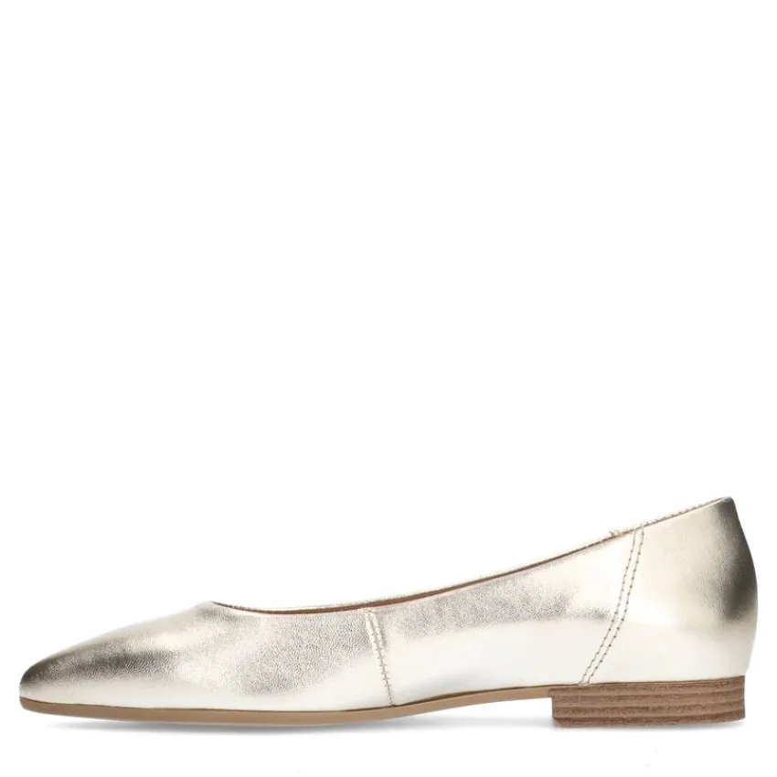 No Stress Gouden leren ballerina's^DAMES Loafers