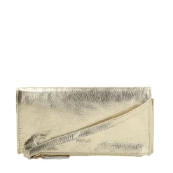 Manfield Gouden leren clutch^ Clutches