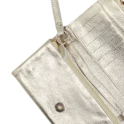 Manfield Gouden leren clutch^ Clutches