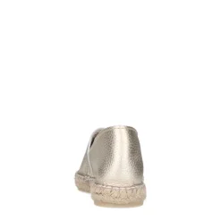 Manfield Gouden leren espadrilles^DAMES Espadrilles