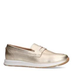 No Stress Gouden leren loafers^DAMES Loafers