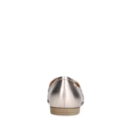 No Stress Gouden leren loafers met gouden chain^DAMES Loafers