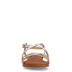 Manfield Gouden leren sandalen^DAMES Sandalen