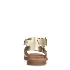 No Stress Gouden leren sandalen met studs^DAMES Sandalen
