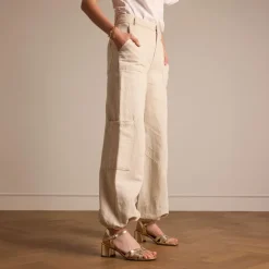 No Stress Gouden leren sandalen met hak^DAMES Sandalen